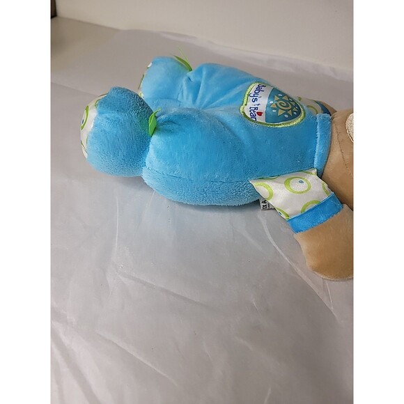 Fisher Price Baby's 1st First Teddy Bear 11" Blue Lovey Plush Toy Boy Rattle - Picture 16 of 16